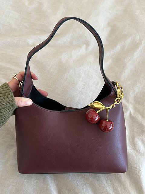Amelia Faux Leather Bag with Cherry Charm